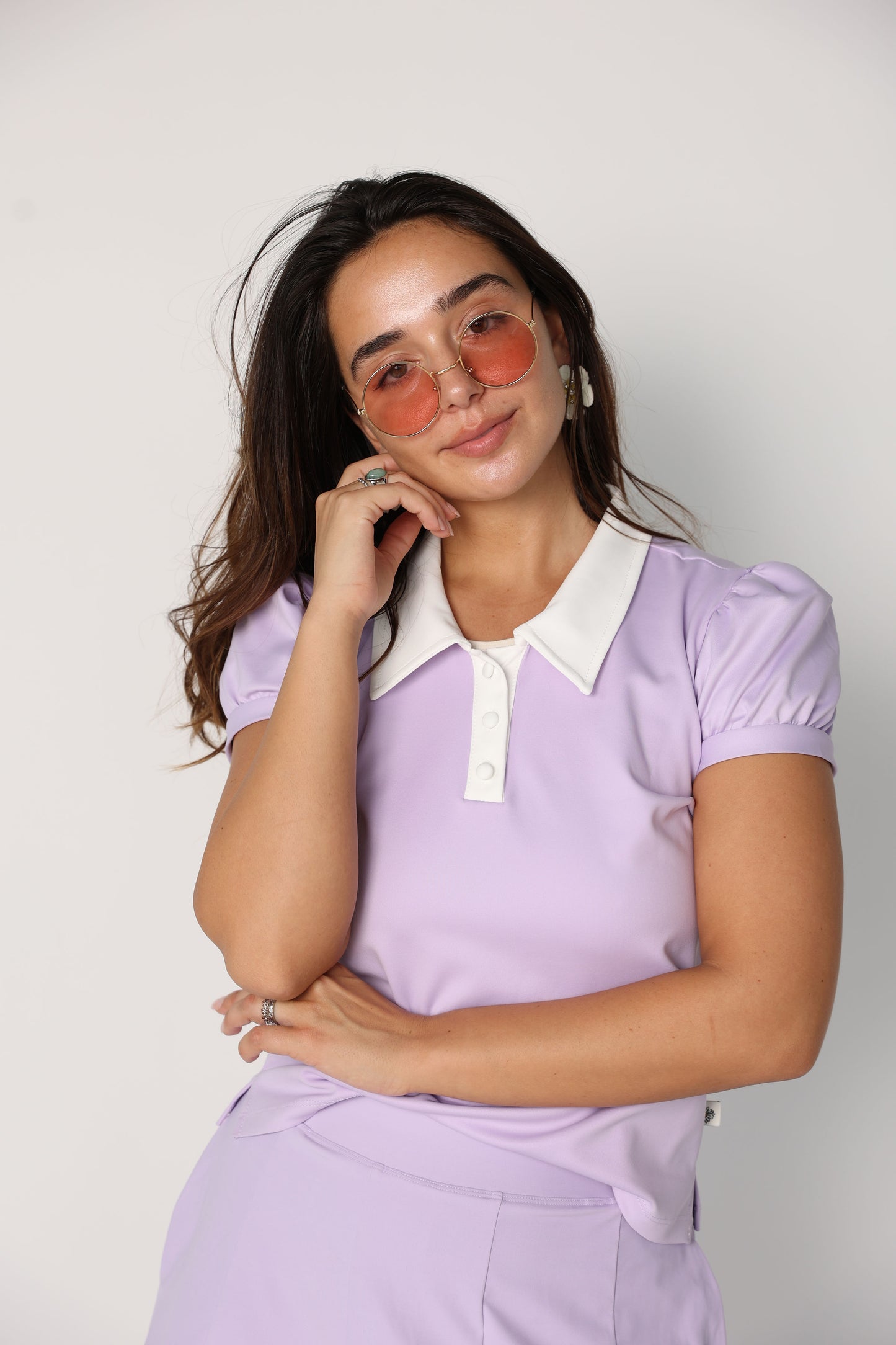 Pointed Collar Tech Polo
