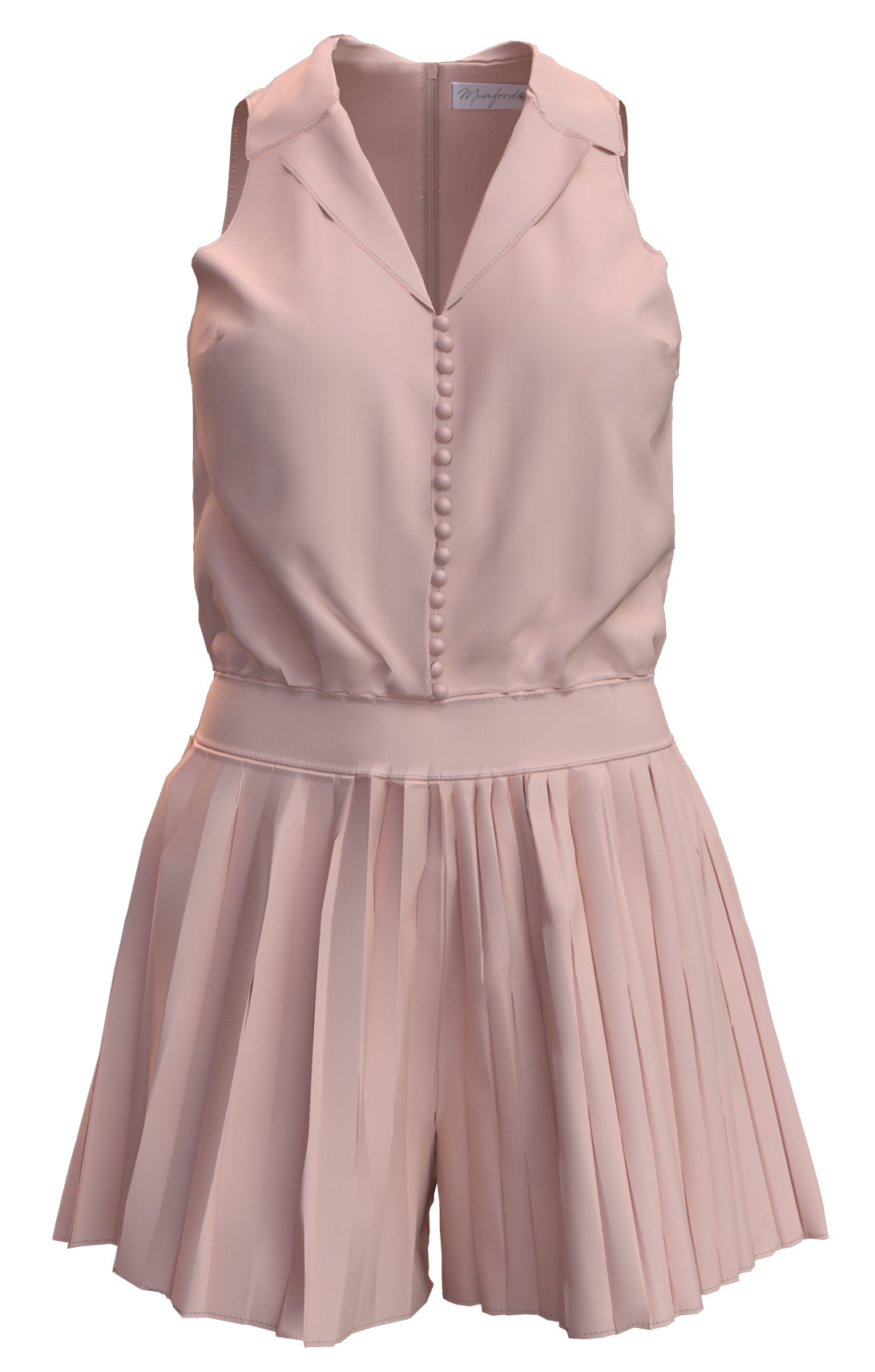 Performance Pleated Romper