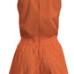 Pleated Golf Romper