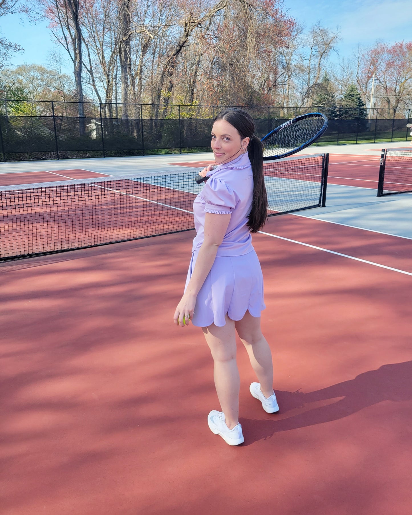 Scalloped Performance Skort