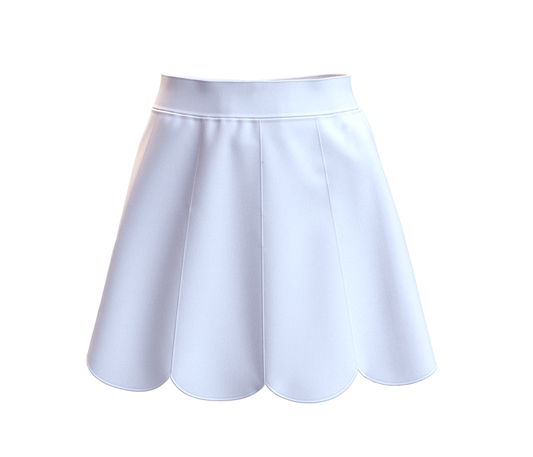 Scalloped Course Skort